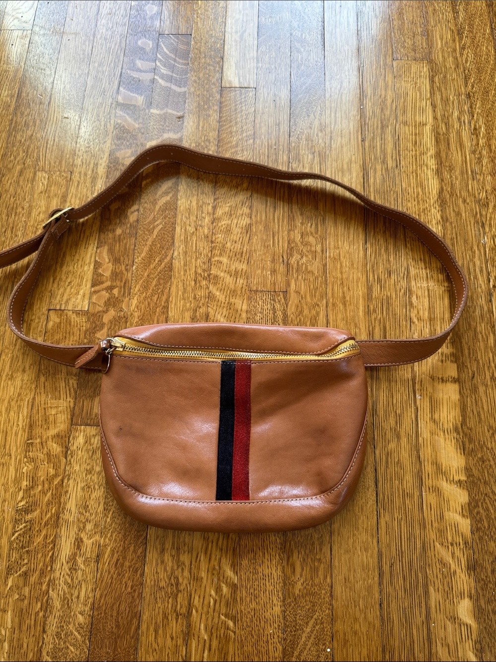 Clare V. striped fanny belt bag
